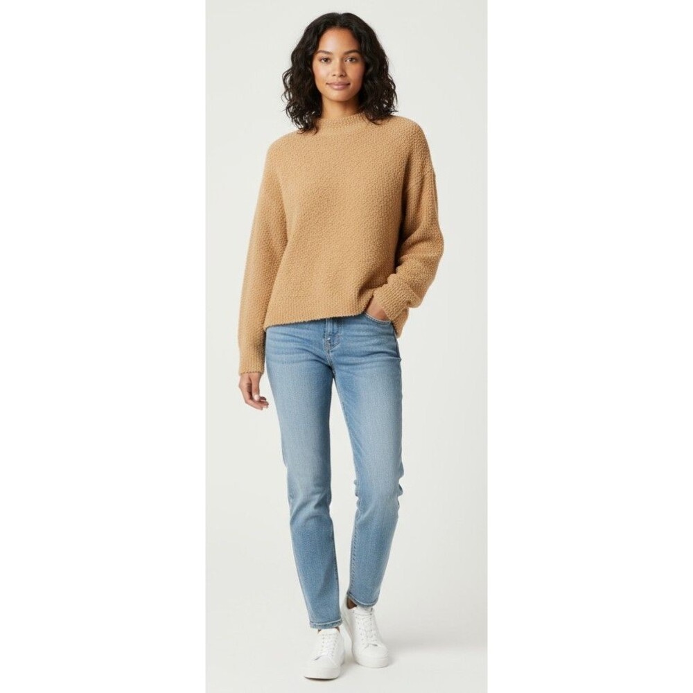 Soft Tan Fuzzy Knit Cardigan – Women’s Small – Cozy Whimsigoth Sweater